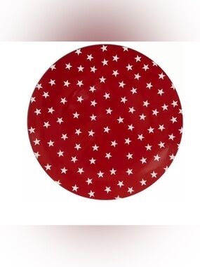 Set of 4 Festive Stars Charger Plates